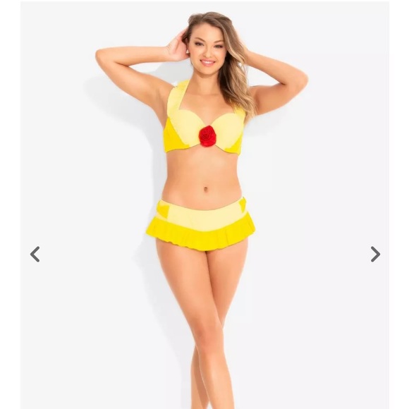 Disney Beauty And The Beast Belle Ruffle Swim Top from Hot Topic size 0 - Picture 8 of 9